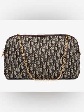 🛍️ Dior Authentic Navy Monogram Trotter  Diorissmo Messenger Crossbody Bag